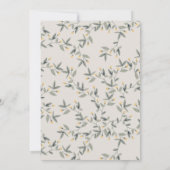 Schattige waterverf leeuw met bos- en bladermotief bedankkaart (Achterkant)