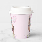 Schattige Waterverf Llama-papierbekertjes Papieren Bekers (Rechts)