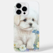 SCHATTIGE WATERVERF MALTESE PUPPY DOG Case-Mate iPhone CASE (Achterkant)