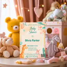 Schattige Waterverf met Animal Theme Baby shower