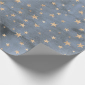 Schattige waterverf met gouden sterrenlavendel cadeaupapier (Hoek)