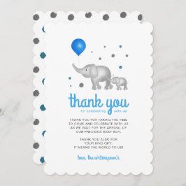 Schattige Waterverf Olephants Hartelijk dank Kaart