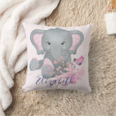 Schattige waterverf Olifant baby Kussen (Deken)