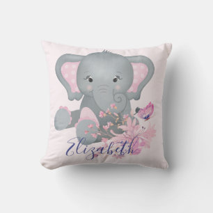 Schattige waterverf Olifant baby  Kussen
