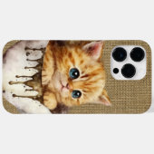 SCHATTIGE WATERVERF ORANJE TABBY KITTEN IN CUP Case-Mate iPhone CASE (Achterkant (horizontaal))