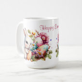 Schattige Waterverf paasbundel en tekst Koffiemok (Voorkant links)