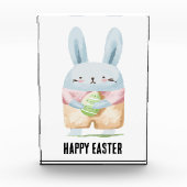 Schattige Waterverf paasbunny Fotoblokken (Voorkant)