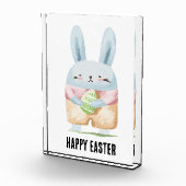 Schattige Waterverf paasbunny Fotoblokken (Rechts)