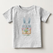 Schattige Waterverf paasbunny T-Shirt (Voorkant)