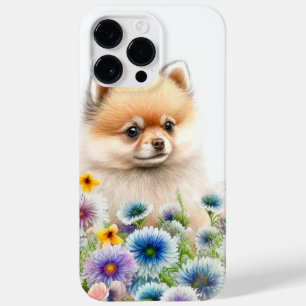 SCHATTIGE WATERVERF RED POMERANIAN PUPPY DOG Case-Mate iPhone 14 PRO MAX HOESJE