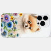SCHATTIGE WATERVERF RED POMERANIAN PUPPY DOG Case-Mate iPhone CASE (Achterkant (horizontaal))