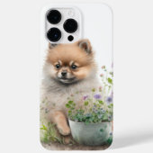 SCHATTIGE WATERVERF RED POMERANIAN PUPPY DOG Case-Mate iPhone CASE (Achterkant)
