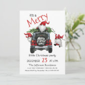 Schattige waterverf rode kabouters kleine kerstfee kaart (Staand voorkant)