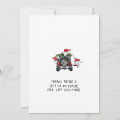 Schattige waterverf rode kabouters kleine kerstfee kaart (Achterkant)