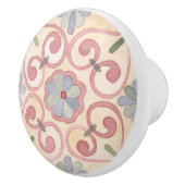 Schattige waterverf roze en blauw keramische knop (Rechts)