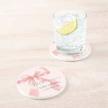 Schattige Waterverf Roze Strik Baby Shower