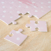 Schattige Waterverf Roze Varkens Gepersonaliseerd Legpuzzel (Zijkant)