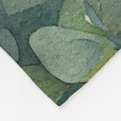 Schattige Waterverf Schilderlamp Witte bloemen Fleece Deken (Hoek)