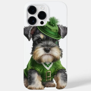 SCHATTIGE WATERVERF SCHNAUZER HOND GEKLEED IN GROE Case-Mate iPhone 14 PRO MAX HOESJE