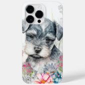 SCHATTIGE WATERVERF SCHNAUZER PUPPY DOG Case-Mate iPhone CASE (Achterkant)