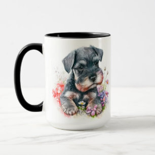 SCHATTIGE WATERVERF SCHNAUZER PUPPY DOG MOK