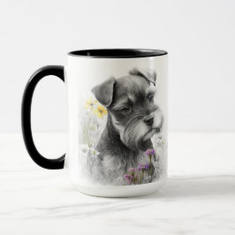 SCHATTIGE WATERVERF SCHNAUZER PUPPY DOG MOK