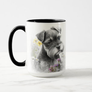 SCHATTIGE WATERVERF SCHNAUZER PUPPY DOG MOK