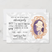 Schattige Waterverf Skelet ingelijst Portret Hallo Kaart (Voorkant)