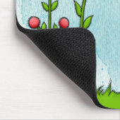 Schattige Waterverf Strijdventiel Mousepad Muismat (Hoek)