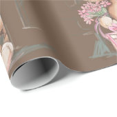 Schattige Waterverf Teddy Bear Welkom Baby Cadeaupapier (Rol Hoek)