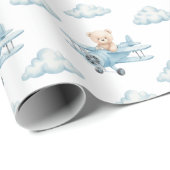 Schattige Waterverf teddybeer Cadeaupapier (Rol Hoek)