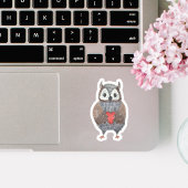 Schattige Waterverf Uilen Altijd een Hoot Sticker