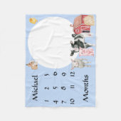 Schattige Waterverf van landbouwhuisdieren - Keepo Fleece Deken (Voorkant)