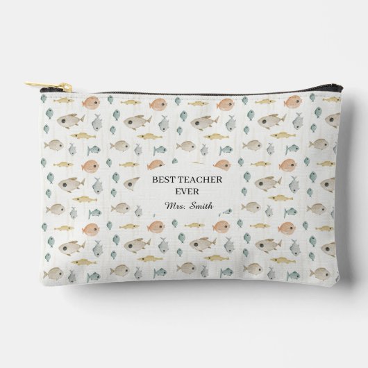 Schattige Waterverf Vis Beste Leraar Ooit Etui (Voorkant)