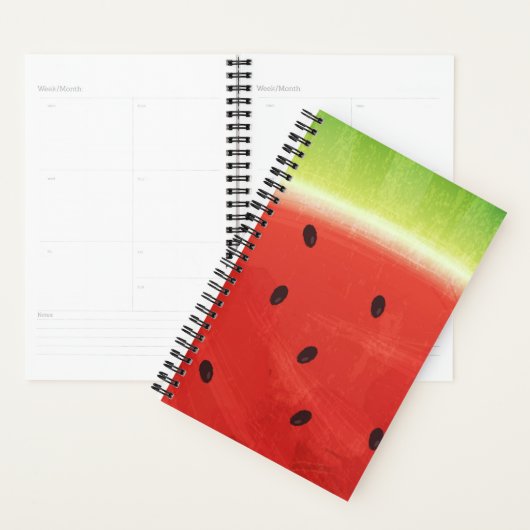 Schattige waterverf watermeloen enorme grappige pl planner (Display)