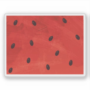 Schattige waterverf watermeloen enorme grappige pl sticker