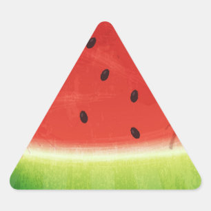 Schattige waterverf watermeloen enorme grappige pl sticker