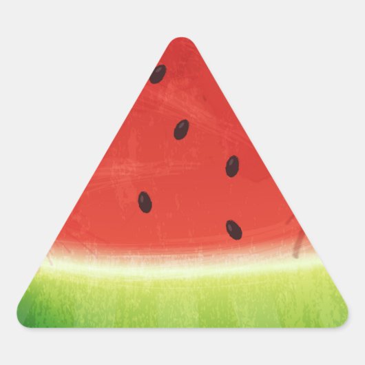 Schattige waterverf watermeloen enorme grappige pl sticker (Voorkant)