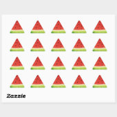 Schattige waterverf watermeloen enorme grappige pl sticker (Vel)