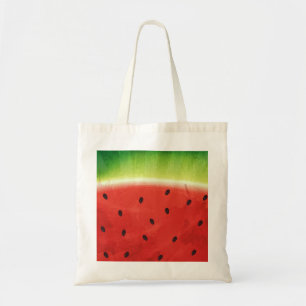 Schattige waterverf watermeloen reuzen grappige pl tote bag