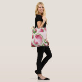 Schattige Waterverf Watermeloen Tote Bag (Op model)