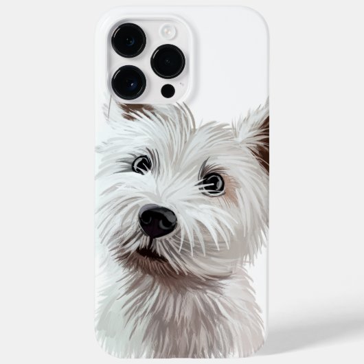 SCHATTIGE WATERVERF WEST HOOGLAND WHITTERRIER Case-Mate iPhone CASE (Achterkant)