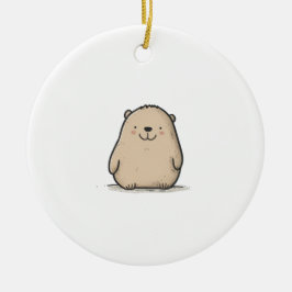 Schattige Waterverf Wombat Keramisch Ornament