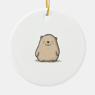Schattige Waterverf Wombat Keramisch Ornament