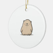 Schattige Waterverf Wombat Keramisch Ornament (Links)