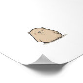Schattige Waterverf Wombat Poster (Hoek)