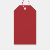 Schattige waterverfaquarellen Rode vrolijk kerstfe Cadeaulabel (Achterkant)