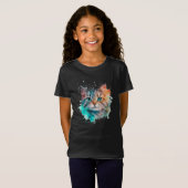 Schattige waterverfkat t-shirt (Voorkant volledig)
