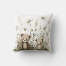 Schattige waterverftekenning van teddybeer met wil