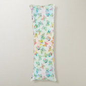 Schattige waterverven verven vlinderpatroon lichaamskussen (Voorkant Verticaal)